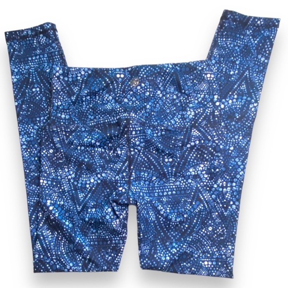 🎈 GAIAM Yoga Blue Dot Leggings Super Soft - Picture 5 of 9